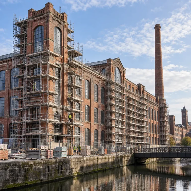 Échafaudage Roubaix sur une ancienne filature en rénovation
